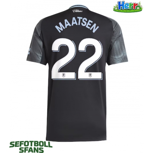 Aston Villa Ian Maatsen #22 Bortatröja 2025-26 Kortärmad